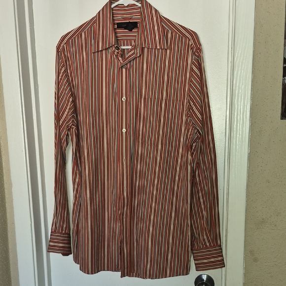 Express Other - Men's Vintage Style Striped Button-Up Shirt